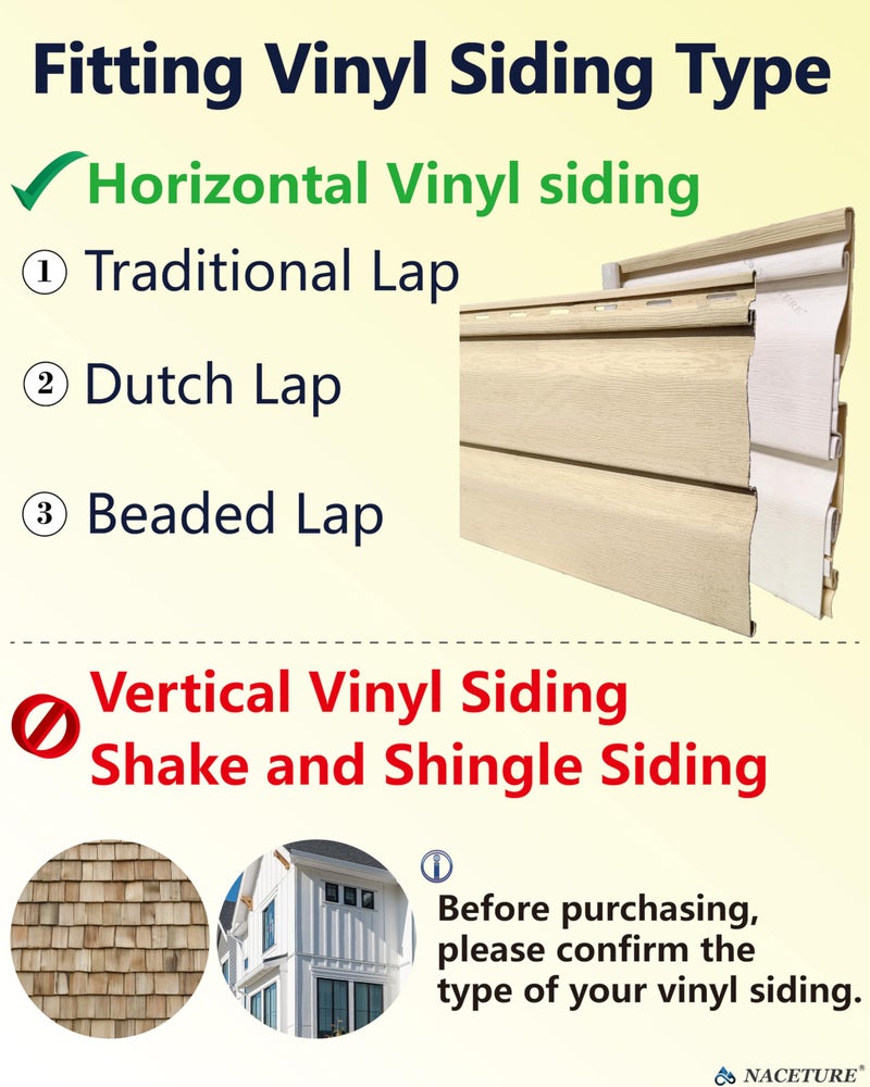 NACETURE Vinyl Siding Hooks Hanger (10 Pack) | No Drill Vinyl Hooks for Hanging Outdoor Decor, Sliver - Image 3